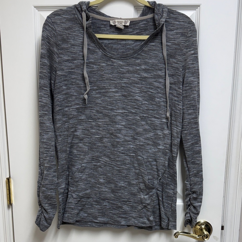 Vintage America Charcoal Hooded Sweatshirt